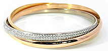 Lapis Brillant-Armspange mit 0,39ct Brillanten und Lapis Lazuli Cabochons 18kt Gold, für Vergrösserung bitte hier klicken!
