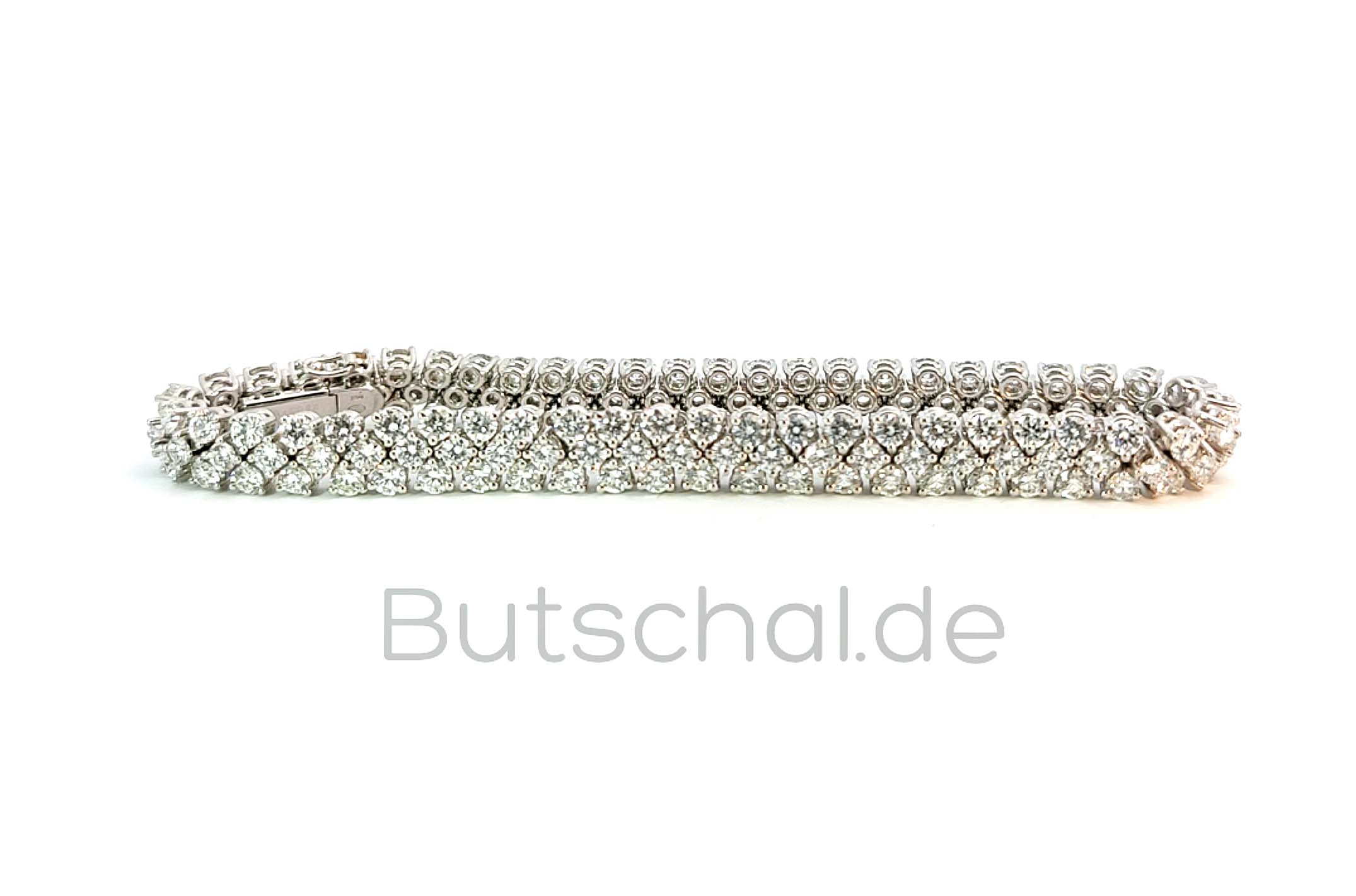 Diamant-Amethyst-Weissgold-Armband 10 kleinen Diamanten zus. 0,44ct und 11,65ct  Amethyst 