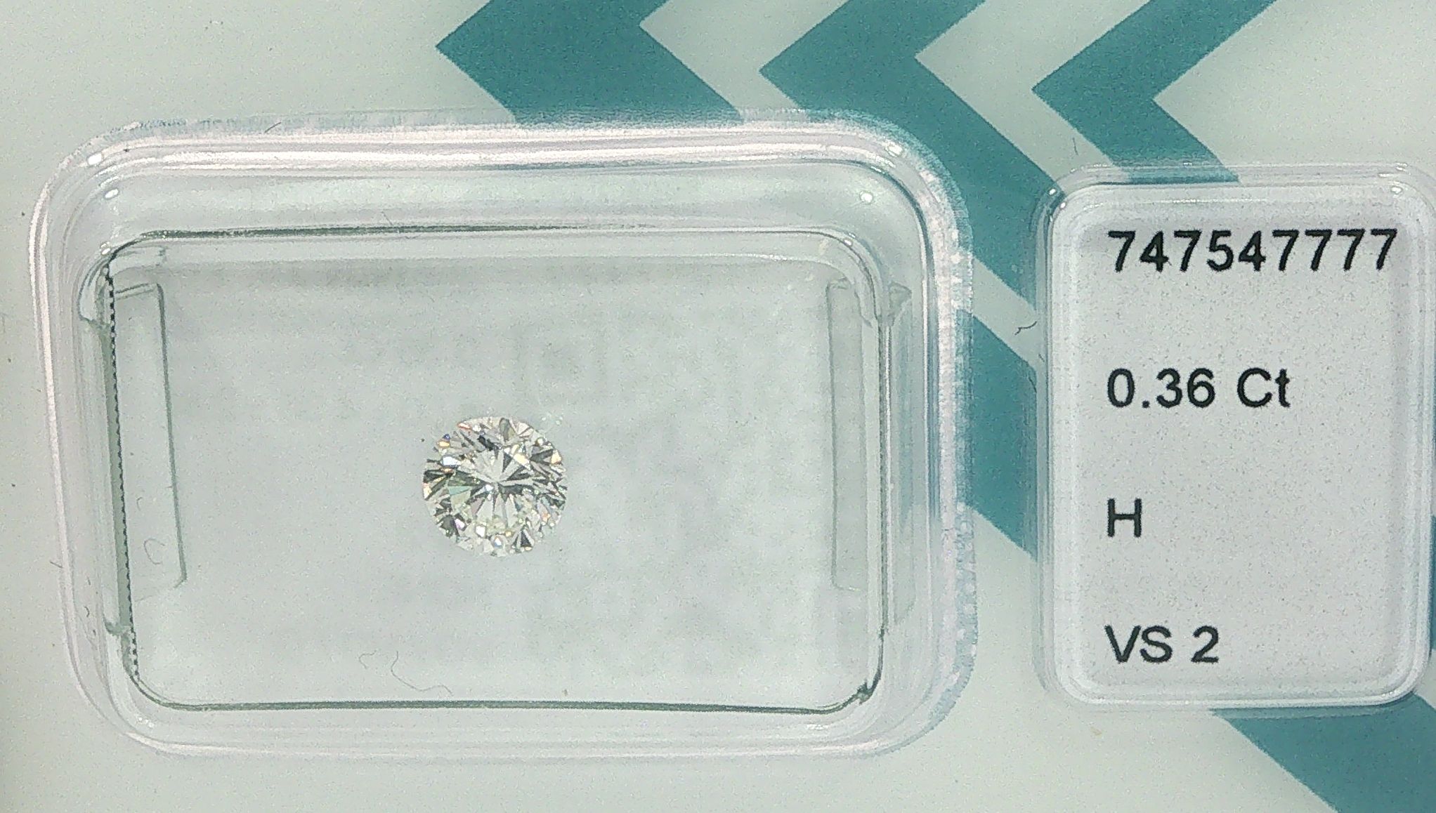 0.36 Ct Diamant Brillant  H VS2 IGI| Diamanten Brillanten