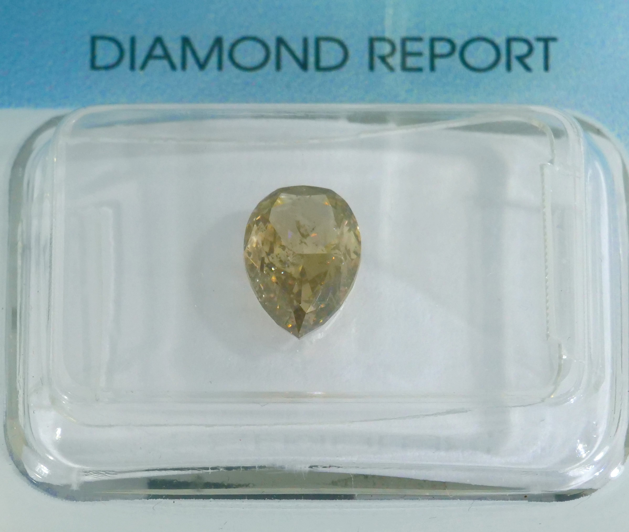 1,19ct Diamanttropfen hell braun/si2 mit IGI Zertifikat|Diamanten