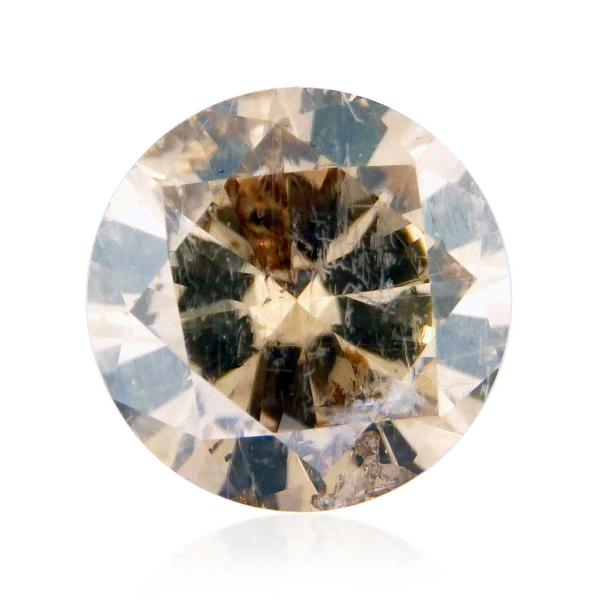1,01ct Diamant Brillant Fancy Yellowish brown  kräftiges Goldbraun HRD Zertifikat | Diamanten Brillanten