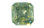 1,02ct Diamant Smaragdschliff grünlich grau/si2 | Diamanten , für Vergrösserung bitte hier klicken!