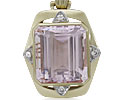Beryll Diamant Anhänger mit altrosa Beryll (Morganit) 22,43ct und 0,21ct Diamanten, für Vergrösserung bitte hier klicken!