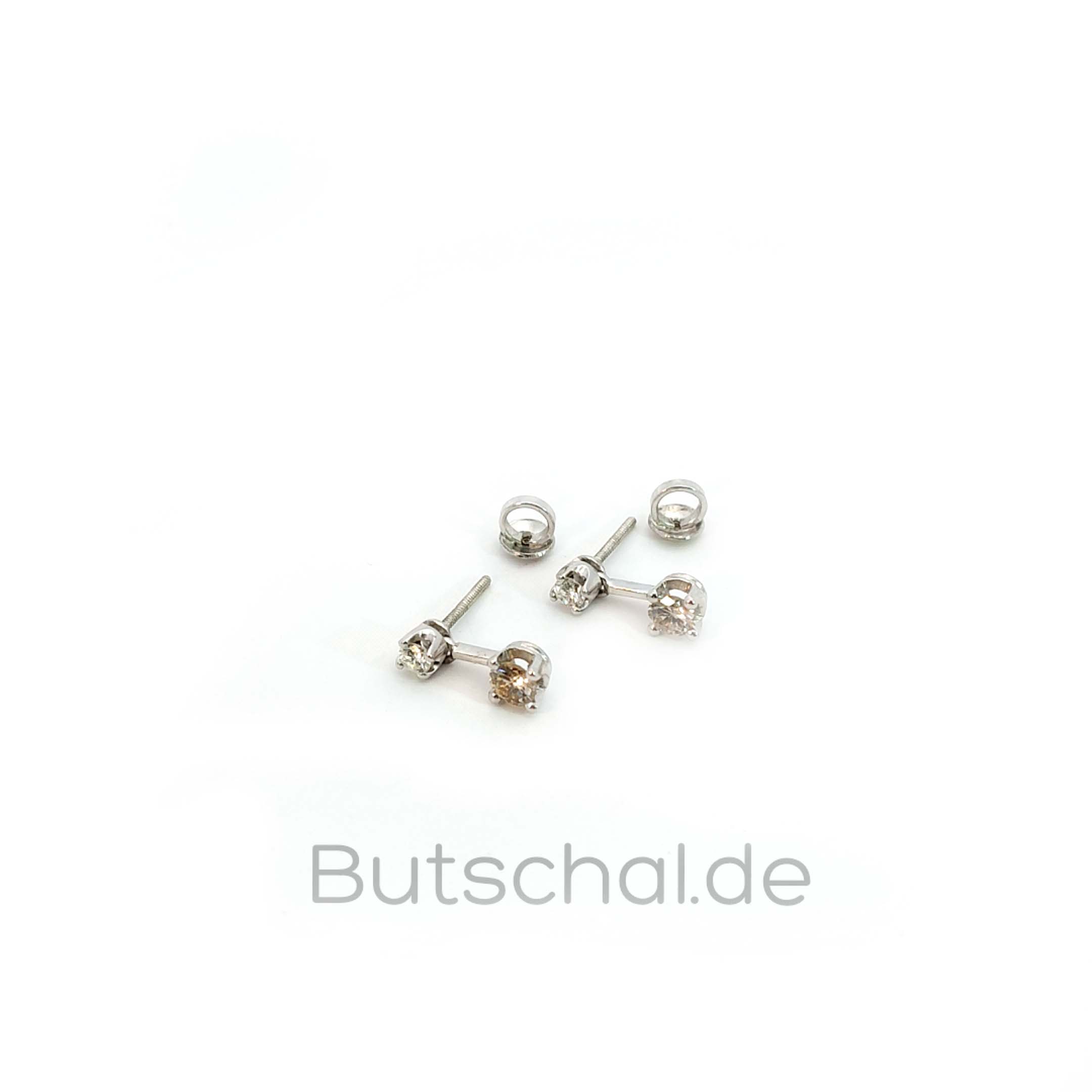 Diamant-Perlen-Ohrclips mit Perlen und 2,46ct Diamanten 18 kt Weißgold