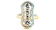  antiker Diamantring mit Diamantrose | echt goldene Ringe | Schmuck kaufen - verkaufen