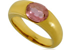 Rosa Turmalin Ring, Damenring, 18 kt Gelbgold mit rosa Turmalin 2,41ct, für Vergrösserung bitte hier klicken!