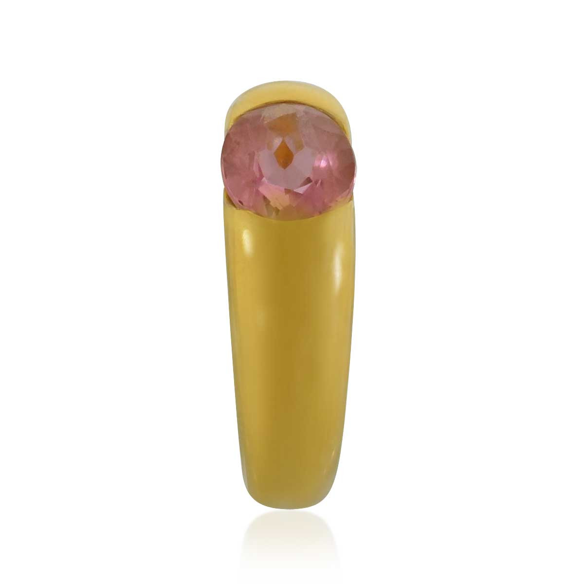 Rosa Turmalin Ring, Damenring, 18 kt Gelbgold mit rosa Turmalin 2,41ct