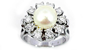 Diamant-Ring mit 1,003ct Carree Diamanten in 750 Weissgold, für Vergrösserung bitte hier klicken!