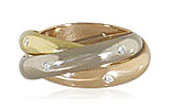 Diamantring mit Saphircabochons | echt goldene Ringe | Schmuck kaufen - verkaufen