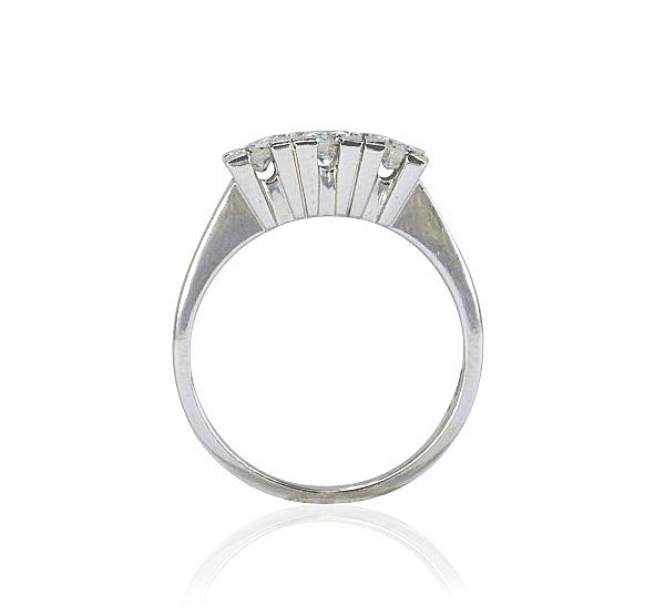 Diamant Memoire-Ring, Eternityring 0,659ct Diamanten in 750er Weißgold