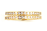 Saphir-Diamant-Bandring, 18 kt Weißgold mit 1,5ct Saphir und zwei Brillanten 0,55ct, für Vergrösserung bitte hier klicken!