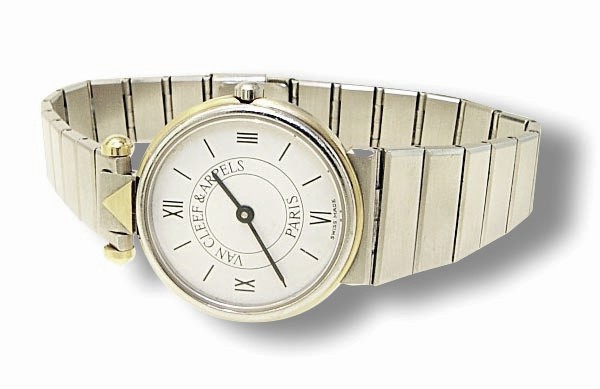 Damen - Armbanduhr Van Cleef & Arpels, VCA aus Gold und Stahl