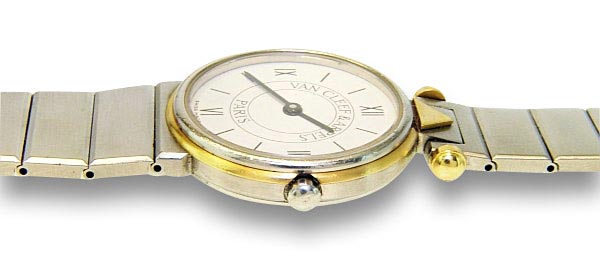Damen - Armbanduhr Van Cleef & Arpels, VCA aus Gold und Stahl