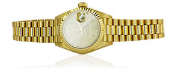  Gold Rolex Damenarmbanduhr Oyster perpetual, Datejust Schweizer Uhr , für Vergrösserung bitte hier klicken!