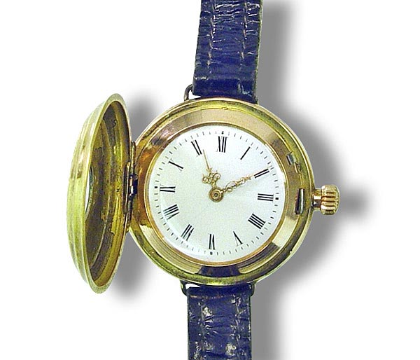 Remontoir Cylindre 10 Rubis N 1143  9 goldene Taschenuhr - Armbanduhr  